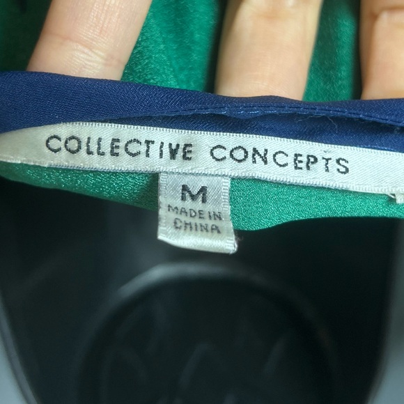 Collective Concepts Tropical Floral Green Dress - Picture 4 of 6